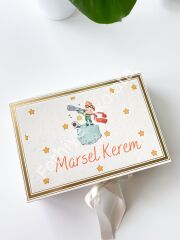 Mukavva Kurdeleli Dekoratif Çikolata Kutusu
