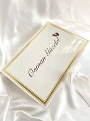 Mukavva Kurdeleli Dekoratif Çikolata Kutusu