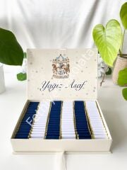 Mukavva Kurdeleli Dekoratif Çikolata Kutusu