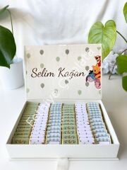 Mukavva Kurdeleli Dekoratif Çikolata Kutusu