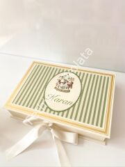 Mukavva Kurdeleli Dekoratif Çikolata Kutusu