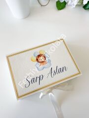 Mukavva Kurdeleli Dekoratif Çikolata Kutusu