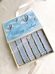 Mukavva Kurdeleli Dekoratif Çikolata Kutusu