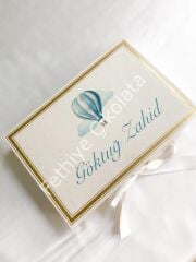 Mukavva Kurdeleli Dekoratif Çikolata Kutusu