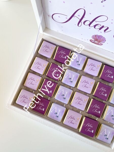 Karton Kutu Kız Bebek Çikolatası