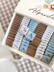 Mukavva Kurdeleli Dekoratif Çikolata Kutusu