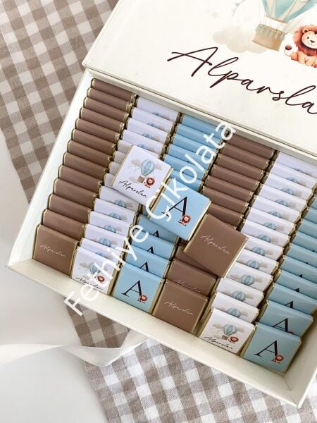 Mukavva Kurdeleli Dekoratif Çikolata Kutusu