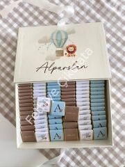 Mukavva Kurdeleli Dekoratif Çikolata Kutusu