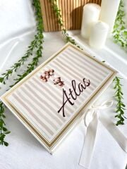 Mukavva Kurdeleli Dekoratif Çikolata Kutusu