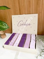 Mukavva Kurdeleli Dekoratif Çikolata Kutusu