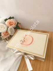 Mukavva Kurdeleli Dekoratif Çikolata Kutusu