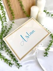 Mukavva Kurdeleli Dekoratif Çikolata Kutusu