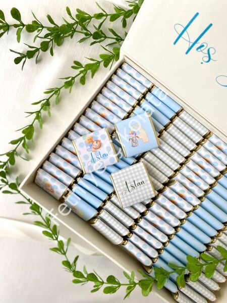 Mukavva Kurdeleli Dekoratif Çikolata Kutusu