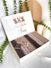 Mukavva Kurdeleli Dekoratif Çikolata Kutusu