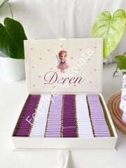 Mukavva Kurdeleli Dekoratif Çikolata Kutusu