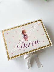 Mukavva Kurdeleli Dekoratif Çikolata Kutusu