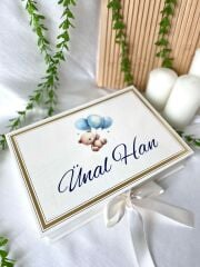 Mukavva Kurdeleli Dekoratif Çikolata Kutusu