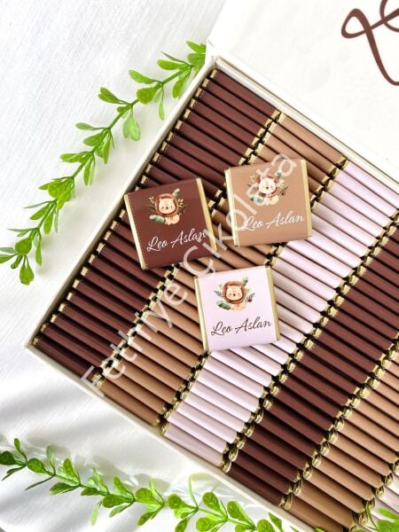 Mukavva Kurdeleli Dekoratif Çikolata Kutusu