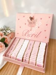 Mukavva Kurdeleli Dekoratif Çikolata Kutusu