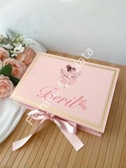 Mukavva Kurdeleli Dekoratif Çikolata Kutusu