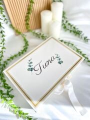 Mukavva Kurdeleli Dekoratif Çikolata Kutusu