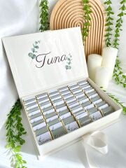 Mukavva Kurdeleli Dekoratif Çikolata Kutusu