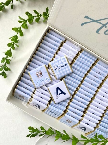 Mukavva Kurdeleli Dekoratif Çikolata Kutusu