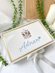 Mukavva Kurdeleli Dekoratif Çikolata Kutusu