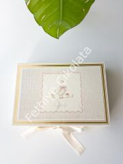 Mukavva Kurdeleli Dekoratif Çikolata Kutusu