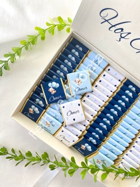 Mukavva Kurdeleli Dekoratif Çikolata Kutusu