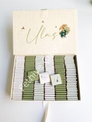 Mukavva Kurdeleli Dekoratif Çikolata Kutusu