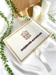 Mukavva Kurdeleli Dekoratif Çikolata Kutusu