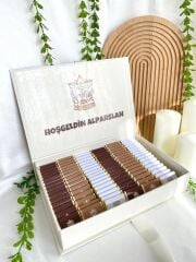 Mukavva Kurdeleli Dekoratif Çikolata Kutusu