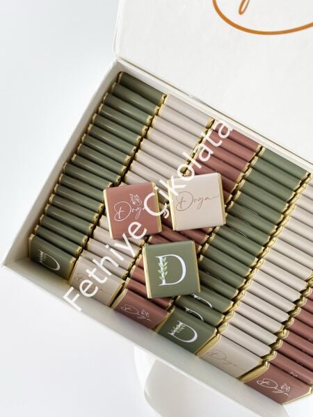 Mukavva Kurdeleli Dekoratif Çikolata Kutusu