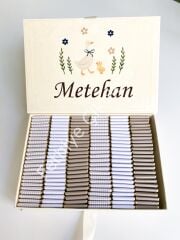 Mukavva Kurdeleli Dekoratif Çikolata Kutusu