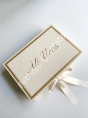 Mukavva Kurdeleli Dekoratif Çikolata Kutusu