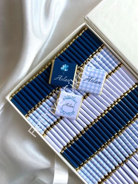 Mukavva Kurdeleli Dekoratif Çikolata Kutusu