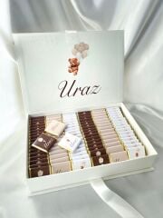 Mukavva Kurdeleli Dekoratif Çikolata Kutusu