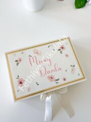 Mukavva Kurdeleli Dekoratif Çikolata Kutusu