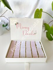 Mukavva Kurdeleli Dekoratif Çikolata Kutusu