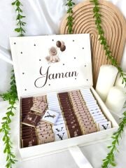 Mukavva Kurdeleli Dekoratif Çikolata Kutusu