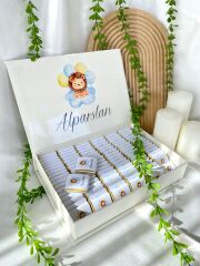 Mukavva Kurdeleli Dekoratif Çikolata Kutusu