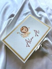 Mukavva Kurdeleli Dekoratif Çikolata Kutusu