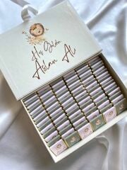 Mukavva Kurdeleli Dekoratif Çikolata Kutusu