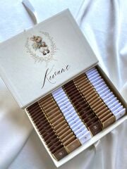 Mukavva Kurdeleli Dekoratif Çikolata Kutusu