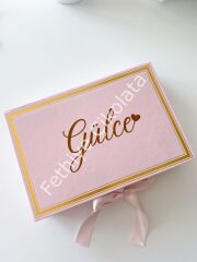 Mukavva Kurdeleli Dekoratif Çikolata Kutusu