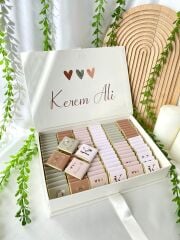 Mukavva Kurdeleli Dekoratif Çikolata Kutusu