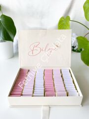 Mukavva Kurdeleli Dekoratif Çikolata Kutusu