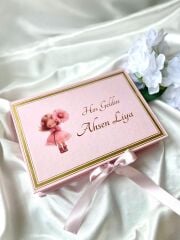 Mukavva Kurdeleli Dekoratif Çikolata Kutusu