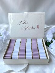 Mukavva Kurdeleli Dekoratif Çikolata Kutusu